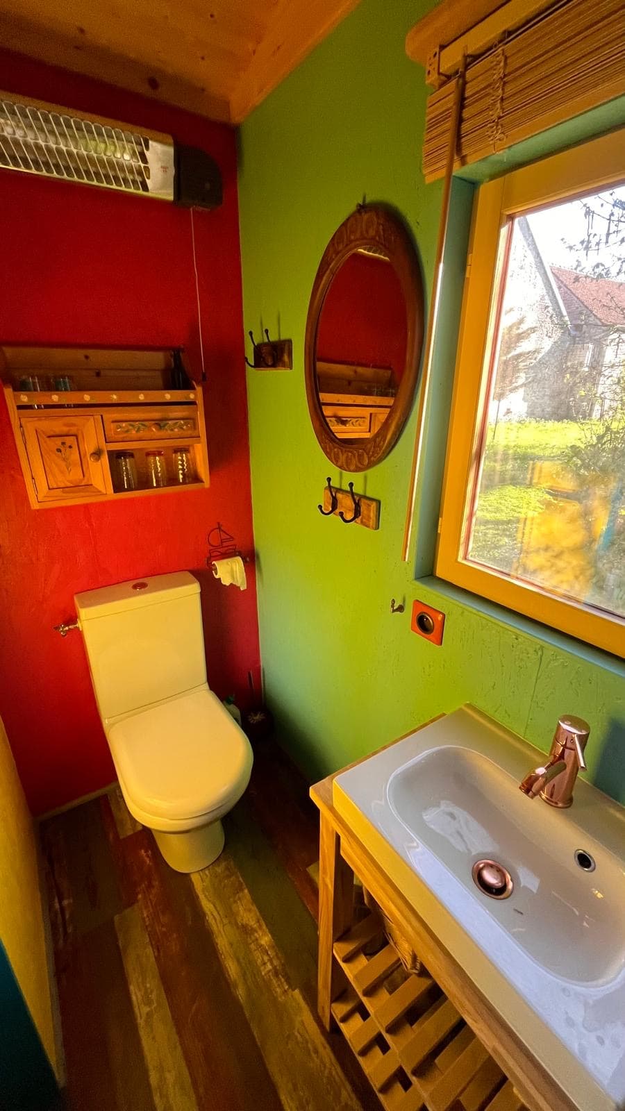 Salle d'eau de la roulotte